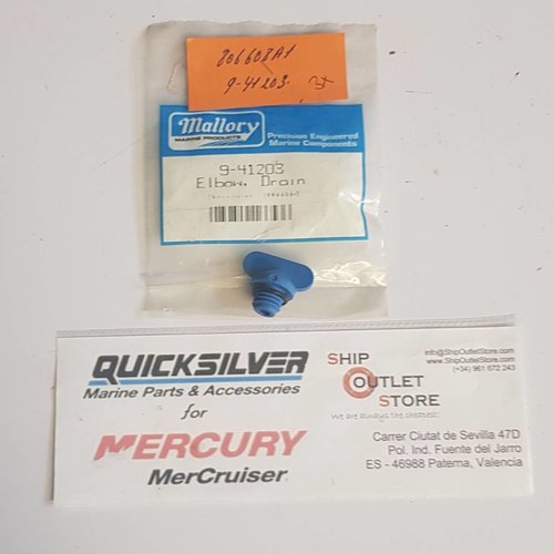 22-8M0119211 Mercury Quicksilver Tapón de drenaje