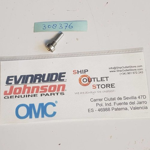 Pasador de pivote con junta tórica Evinrude Johnson OMC 308376