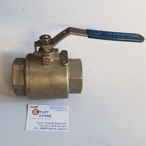 Ball valve stainless steel 2" 1000 WOG 316