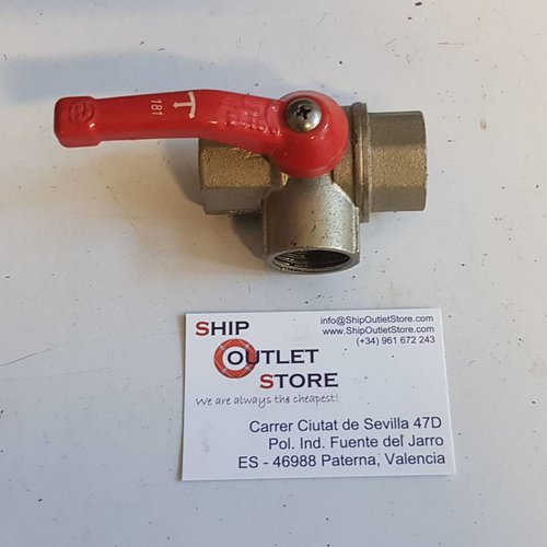 T - Ball valve brass