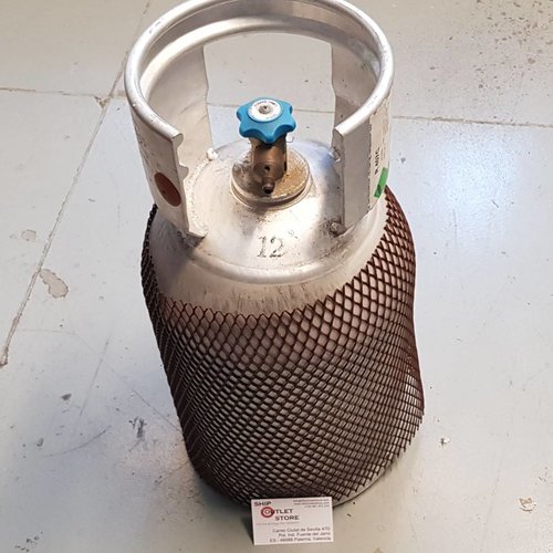 Aluminum gas cylinder for refrigerant gas R407C