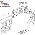 Volvo Penta AFTERMARKET Exhaust elbow Volvo Penta 21424345