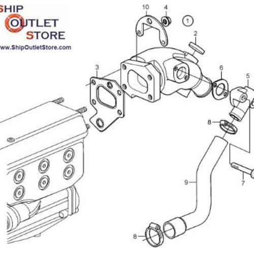 Volvo Penta AFTERMARKET Auspuffkrümmer Volvo Penta 21424345