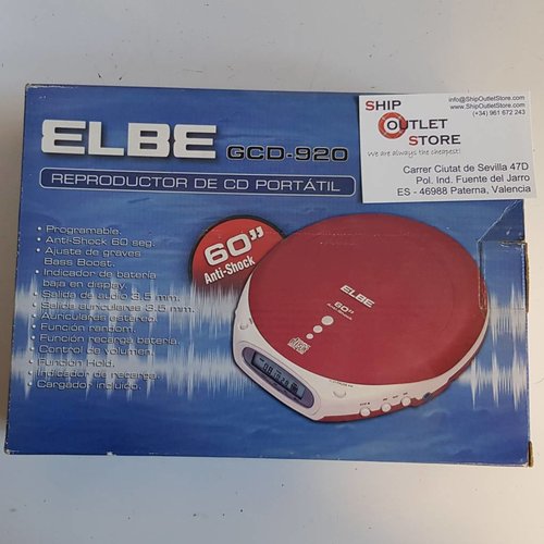 Reproductor de cd portátil Elbe GCD-920