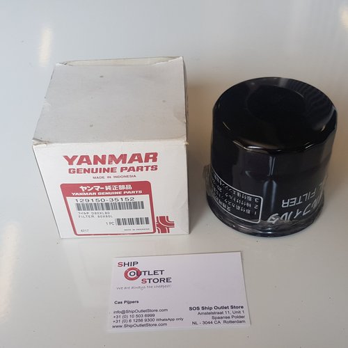 Yanmar Filtro de aceite D80X80L Yanmar 129150-35152