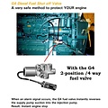 CEI Válvula de combustible eléctrica de 4 vías Run-Stop ETR G4