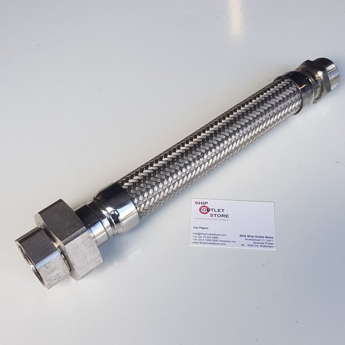 Masterflex Flexibele uitlaatslang Inox met 1 1/4" aansluitingen L= 400 mm Masterflex