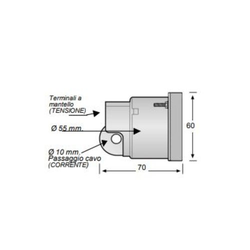 Eleberg Digitale paneelmeter Volt - Ampere - Hertz  Eleberg E-5605