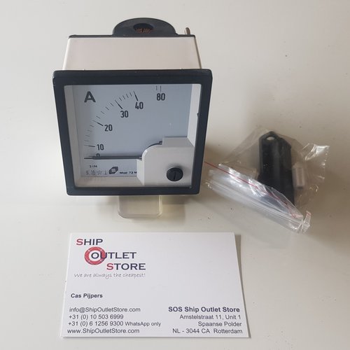 MOD Panel ampere meter with coil 72 x 72 mm