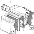 Volvo Penta Air filter unit Volvo Penta 22116375 - 21157983