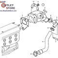 Volvo Penta Auspuffkrümmer Volvo Penta 21424345 - 3589544