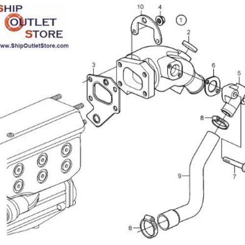 Volvo Penta Uitlaatbocht Volvo Penta 21424345 - 3589544