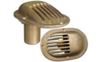 Thru hull scoop strainers