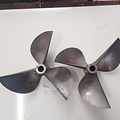 RS-14x25 Set of 2 stainless steel propellers  14 x 2 Left and right