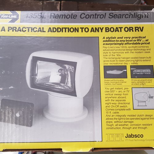 Jabsco Searchlight Jabsco 12V remote control full rotation 135SL - 600200