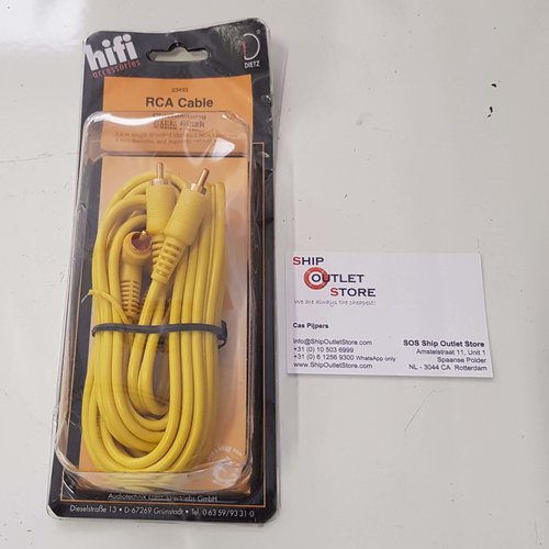Diets RCA Hifi cable 2.5 meter Dietz 23493