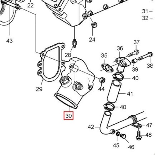 Volvo Penta AFTERMARKET Auspuffkrümmer Edelstahl Volvo Penta 3582512