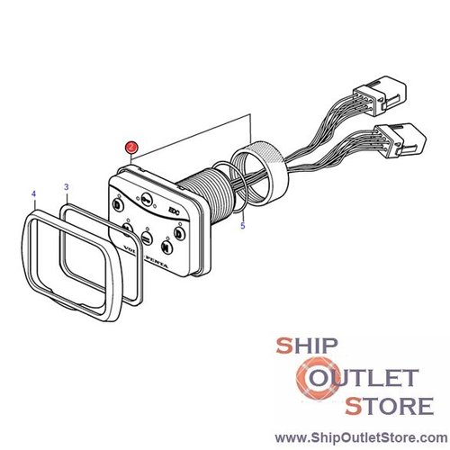 Volvo Penta Control panel EDC Volvo Penta 874122