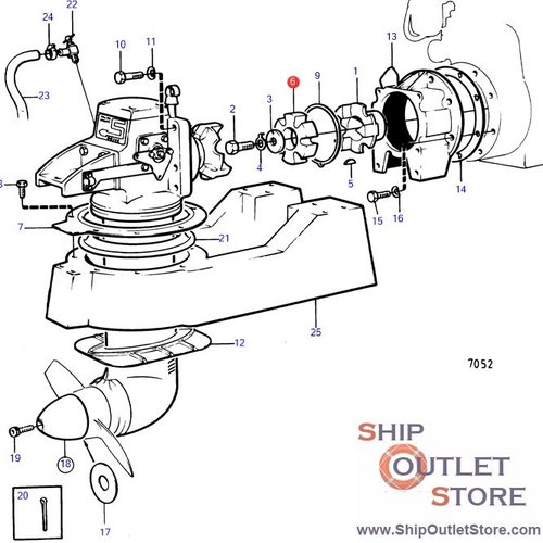 Volvo Penta Acoplamiento de goma - amortiguador MD - MB Volvo Penta 827615