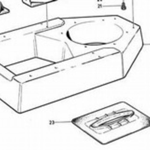 Volvo Penta Rubber mounting plate Saildrive Volvo Penta 22303438