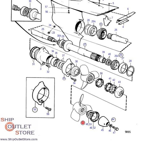 Volvo Penta Unterlegscheiben-Kit Volvo Penta 854667