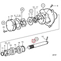 Volvo Penta As voor de waterpomp 858408 Volvo Penta 858415