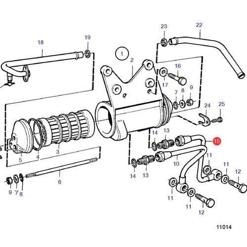 Volvo Penta Olieleiding 2003T Volvo Penta 840947