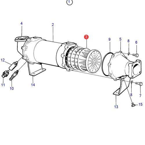 Volvo Penta Ölkühlerelement Volvo Penta 3825932 - 864213