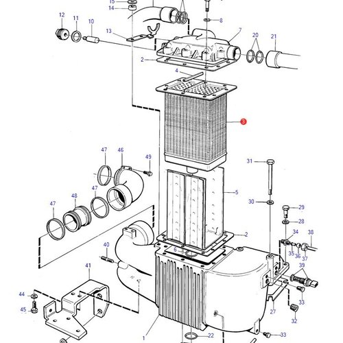 Volvo Penta Nachkühlerelement Volvo Penta 3826198