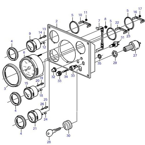 Volvo Penta Instrumentenpaneel Volvo Penta 3851008