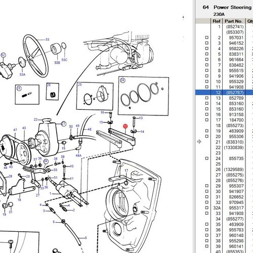 Volvo Penta Brazo de dirección SP-A Volvo Penta 852787