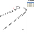 Volvo Penta Cable de control Volvo Penta 21633515