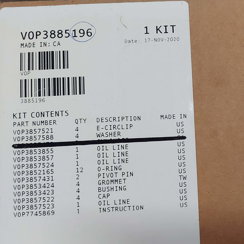 Volvo Penta Connection kit trim cylinder set Volvo Penta 388516