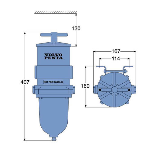 Volvo Penta  Fuel filter Volvo Penta 24293044 - 877768
