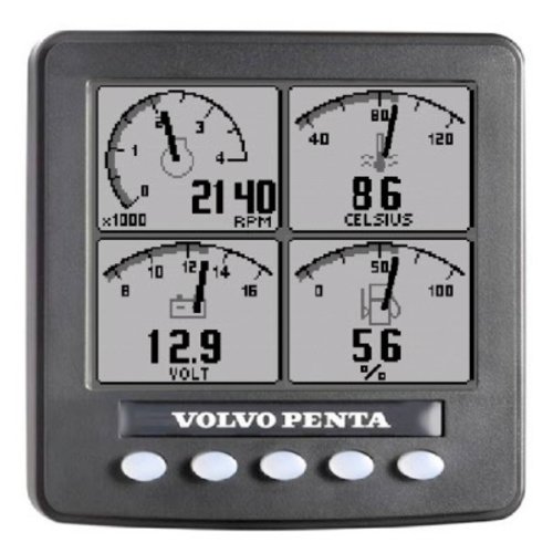 Volvo Penta Pantalla de información (negro / blanco) 4" Volvo Penta