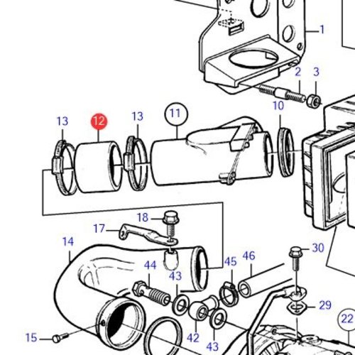 Volvo Penta Schlauch Volvo Penta 861092