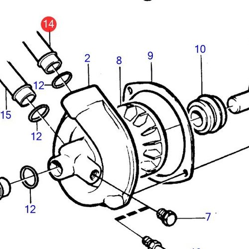 Volvo Penta Kühlwasserleitung 2003T Volvo Penta 840737