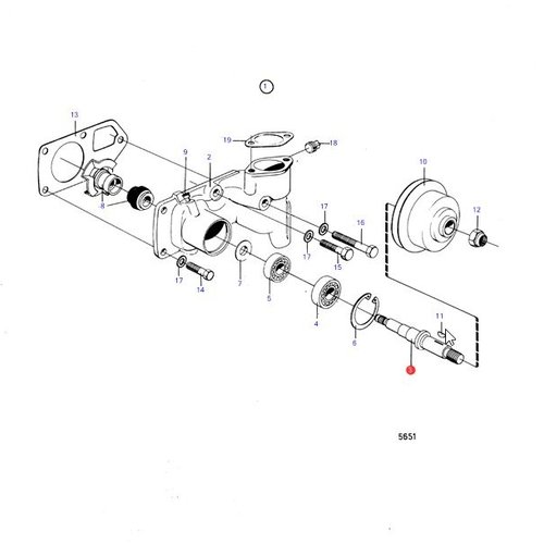 Volvo Penta AFTERMARKET Repair kit Circulation pump Volvo Penta 875372