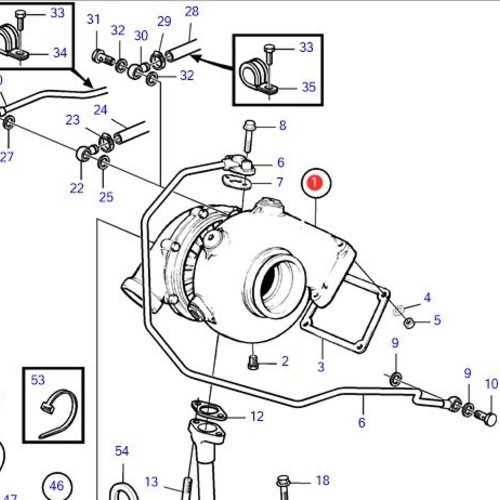 Volvo Penta Turbocharger Volvo Penta  861762 - 838695