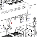 Volvo Penta Halterung für Wärmetauscher Volvo Penta 818357