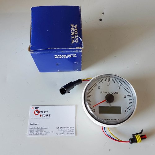 Volvo Penta Tachometer 6000 rpm EVC Volvo Penta  3586222 - 3586223