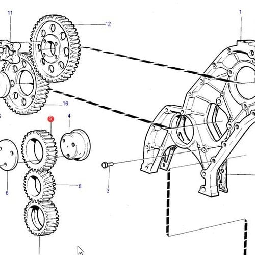 Volvo Penta Idler gear Volvo Penta 1542061