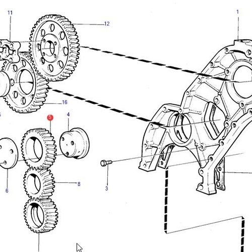 Volvo Penta Marcha intermedia Volvo Penta 1542061