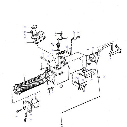 Volvo Penta Heat exchanger Volvo Penta 844936 - 838429