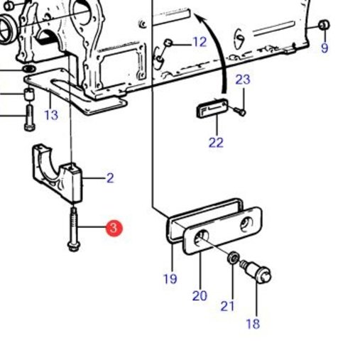 Volvo Penta Krukaslager bouten Volvo Penta 861005