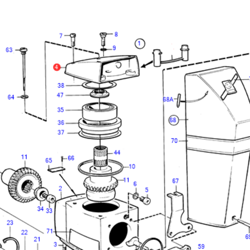 Volvo Penta Abdeckung für Antriebseinheit Volvo Penta 854024