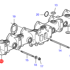 Auspuffkrümmer Volvo Penta 23118827