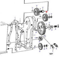 Engranaje de distribución MD6 - MD7 Volvo Penta 3875339