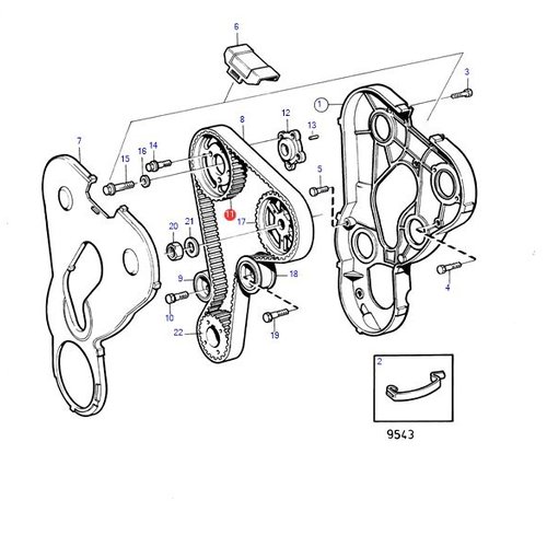 Volvo Penta Distributietandwiel Volvo Penta 861584