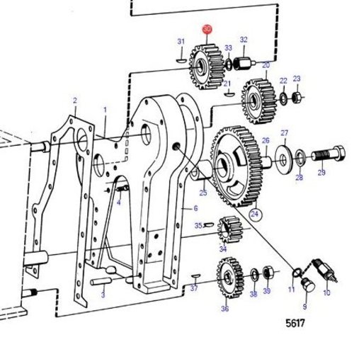 Volvo Penta Steuerrad Volvo Penta 3875340